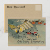Carte postale Halloween vintage (Devant / Derrière)