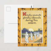 Carte Postale Halloween vintage (Devant / Derrière)