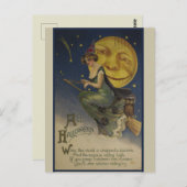 Carte Postale Halloween vintage (Devant / Derrière)