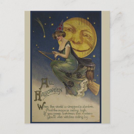 Carte Postale Halloween vintage (Devant)