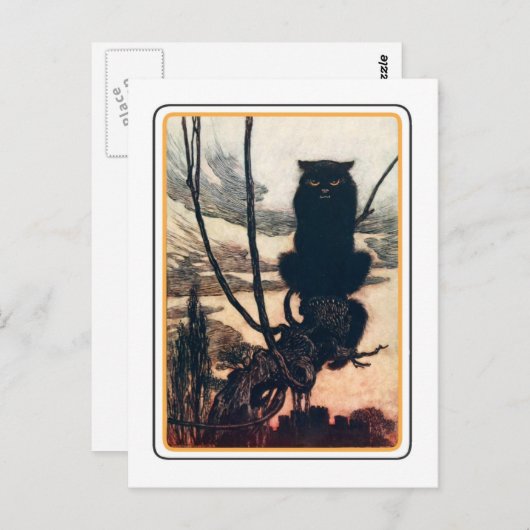 Carte Postale Halloween vintage (Devant / Derrière)