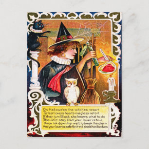 Carte Postale Halloween vintage