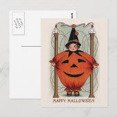 Carte postale Halloween vintage (Devant / Derrière)