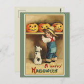 Carte Postale Halloween vintage (Devant / Derrière)