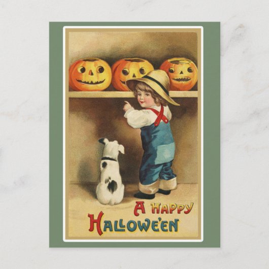 Carte Postale Halloween vintage (Devant)