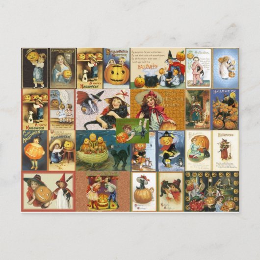 Carte Postale Halloween vintage (Devant)