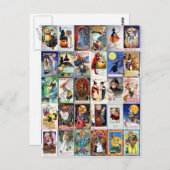 Carte Postale Halloween vintage (Devant / Derrière)