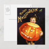 Carte postale Halloween vintage (Devant / Derrière)