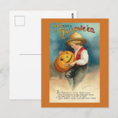 Carte postale Halloween vintage (Devant / Derrière)