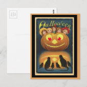 Carte Postale Halloween vintage (Devant / Derrière)
