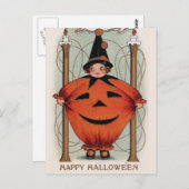 Carte Postale Halloween vintage (Devant / Derrière)