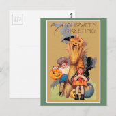 Carte Postale Halloween vintage (Devant / Derrière)