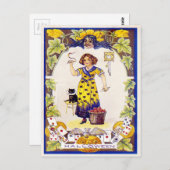 Carte postale Halloween vintage (Devant / Derrière)