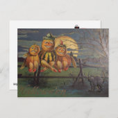 Carte Postale Halloween vintage - (Devant / Derrière)