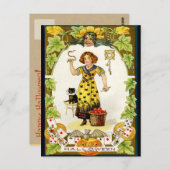 Carte postale Halloween vintage (Devant / Derrière)