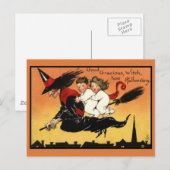 Carte postale Halloween vintage (Devant / Derrière)