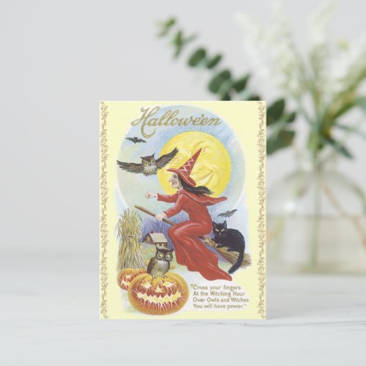 Carte postale Halloween vintage (Debout devant)
