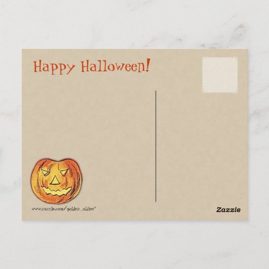 Carte postale Halloween vintage (Dos)