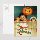 Carte postale Halloween vintage (Devant / Derrière)
