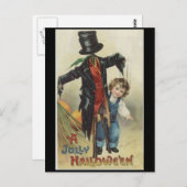Carte postale Halloween vintage (Devant / Derrière)