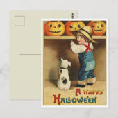 Carte postale Halloween vintage (Devant / Derrière)