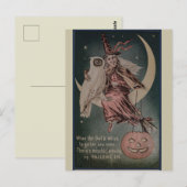 Carte Postale Halloween vintage (Devant / Derrière)