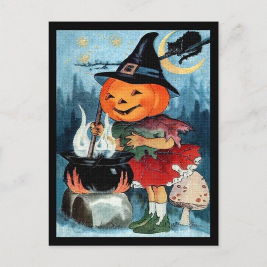 Carte postale Halloween vintage (Devant)