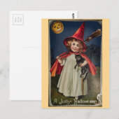 Carte Postale Halloween vintage (Devant / Derrière)