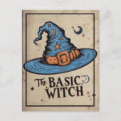 Carte postale Halloween Vintage Basic Witch (Devant)