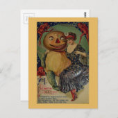 Carte Postale Halloween Vintage éffrayant (Devant / Derrière)