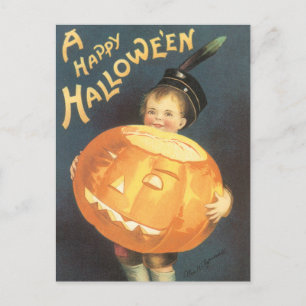 Carte Postale Halloween vintage et heureux par Ellen Clapsaddle