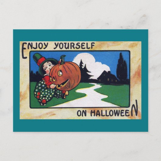 Carte Postale Halloween vintage Halloween Jack O'Lantern (Devant)