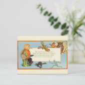 Carte Postale Halloween Vintage KRW - Customisé (Debout devant)