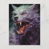 Carte Postale Halloween Werewolf (Devant)