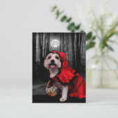 Carte Postale Halloween - Westie - Dame (Debout devant)