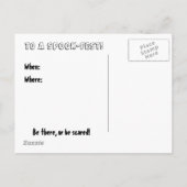 Carte Postale Halloween Who-Dunnit Invitation (Dos)