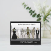Carte Postale Halloween Who-Dunnit Invitation (Debout devant)