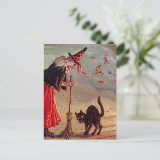 Carte Postale Halloween Witch (Debout devant)