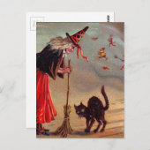 Carte Postale Halloween Witch (Devant / Derrière)