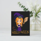Carte postale Halloween Witch (Debout devant)