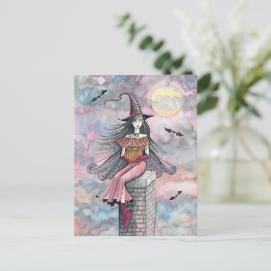 Carte postale Halloween Witch (Debout devant)