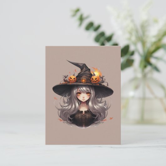 Carte Postale Halloween Witch (Debout devant)