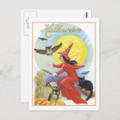 Carte Postale Halloween Witch (Devant / Derrière)