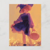 Carte Postale Halloween Witch (Devant)