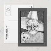 Carte postale Halloween Witch (Devant / Derrière)