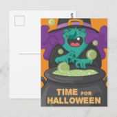 Carte Postale Halloween Witch (Devant / Derrière)