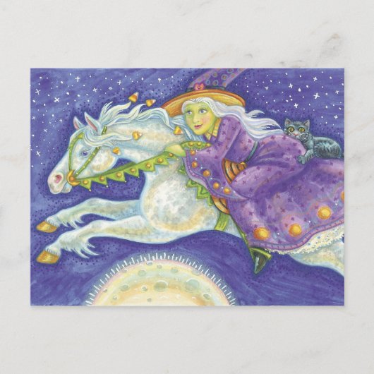 Carte postale Halloween Witch (Devant)