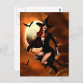 Carte Postale Halloween Witch 2005 (Devant / Derrière)