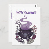Carte Postale Halloween Witch Brew (Devant / Derrière)