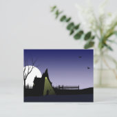 Carte Postale Halloween Witch House (Debout devant)